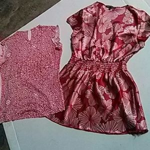 Two super silky vintage tops